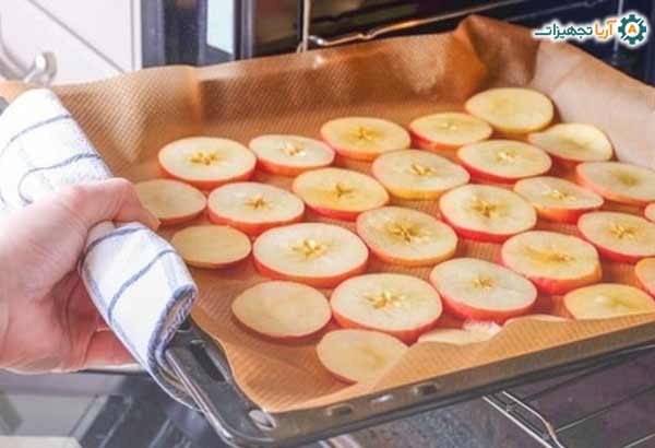 روش های خشک کردن میوه از سنتی تا مدرن 7 خشک کردن میوه در فر