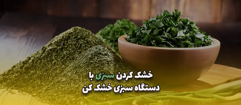 خشک کردن سبزی با دستگاه سبزی خشک کن آریاتجهیزات